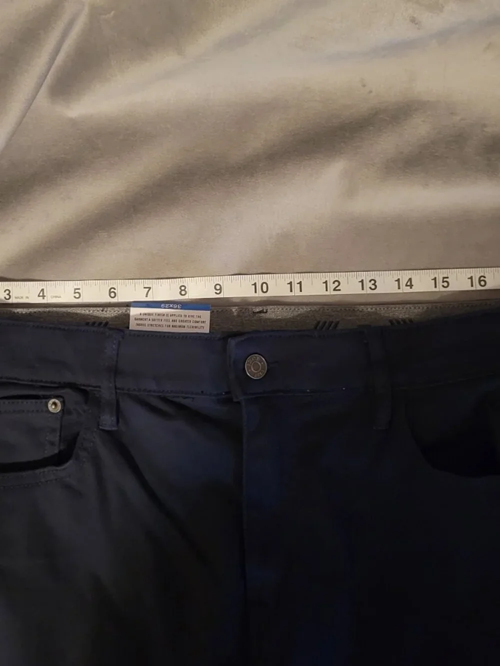 Izod Comfort Stretch Supersoft Knit Jeans Mens 36x29 Blue Soft Touch NEW